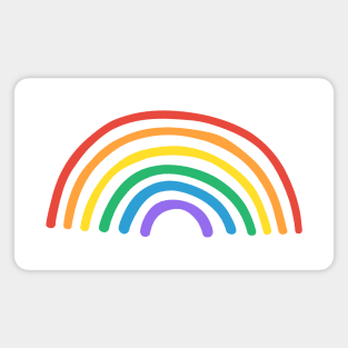 Hand drawn pride rainbow Magnet